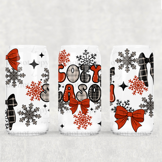 Cozy Season Snowflakes 16oz Tumbler