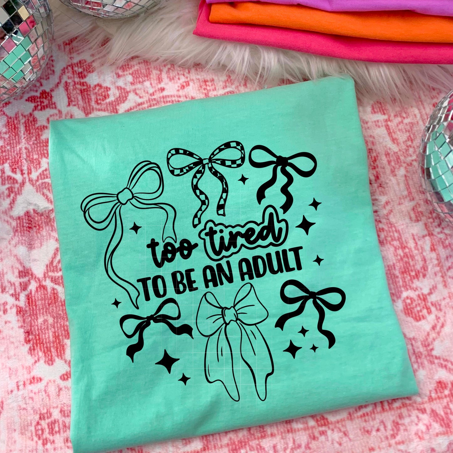 Too Tired To Be An Adult (Black)