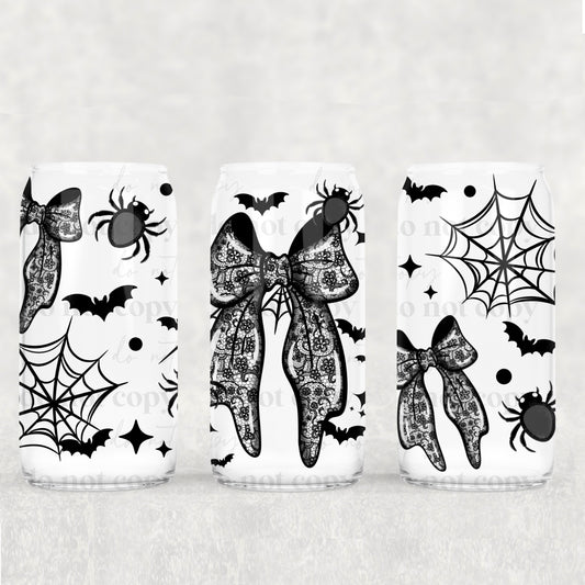 Spiderweb Lace Bow 16oz Tumbler
