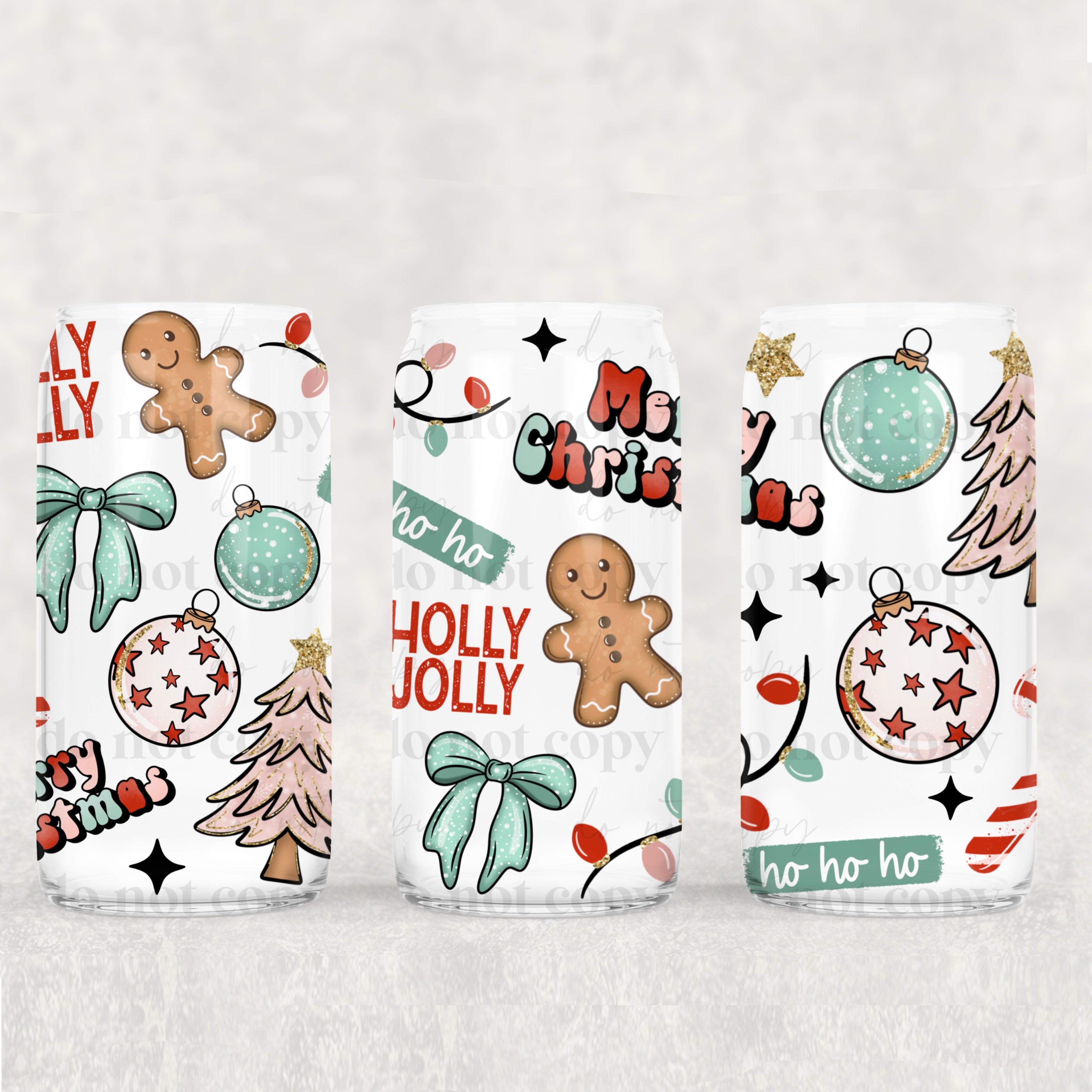 Merry Christmas Collage 16oz Tumbler