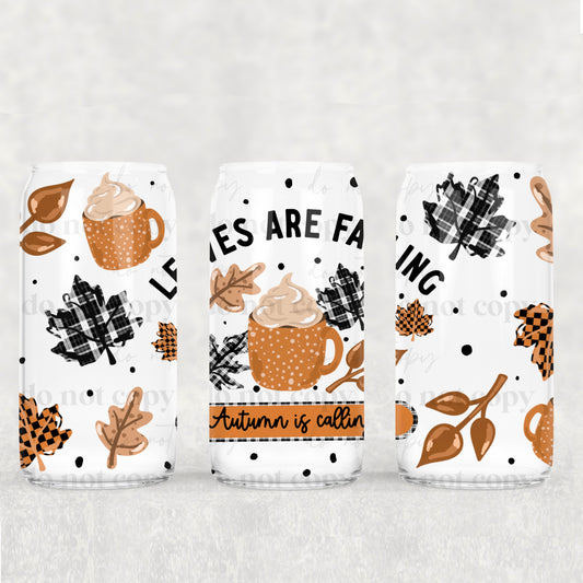 Leaves Are Falling 16oz Tumbler