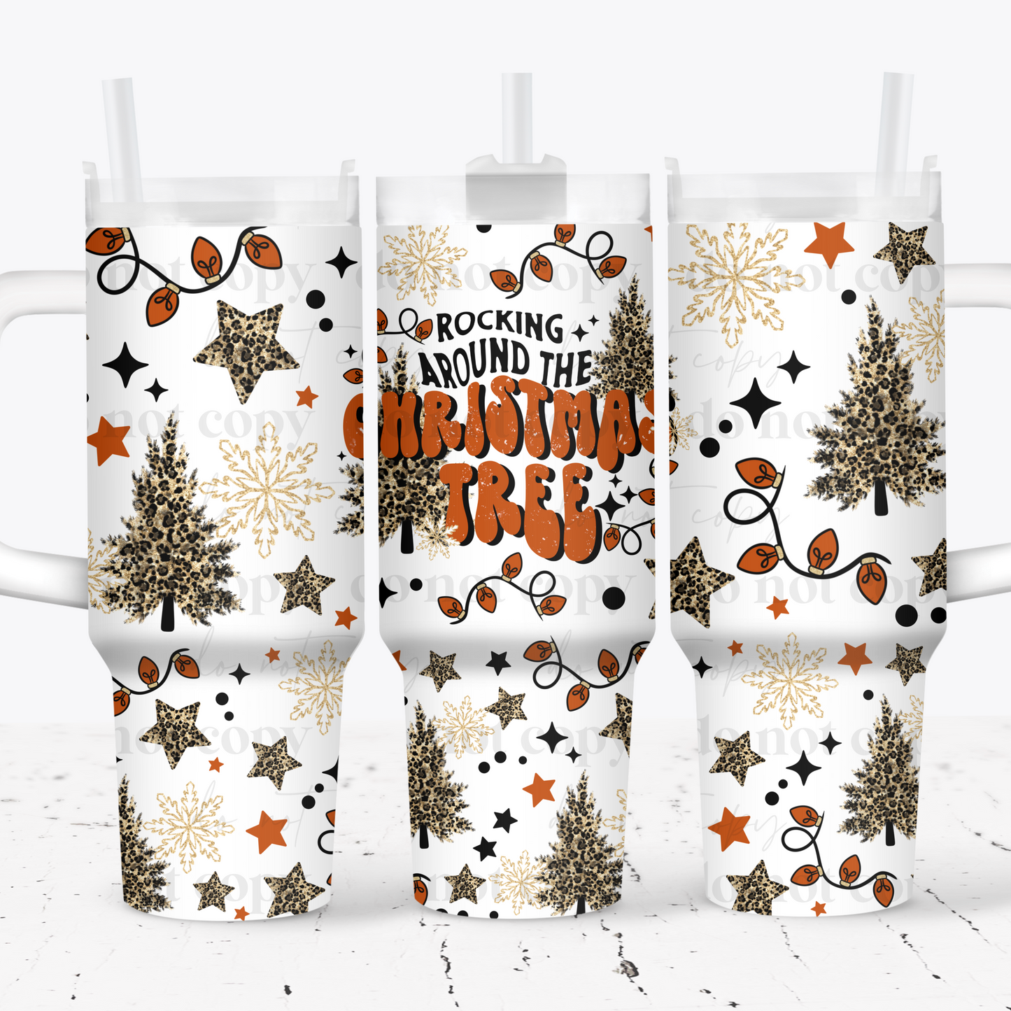 Rockin Around The Christmas Tree 40oz Tumbler