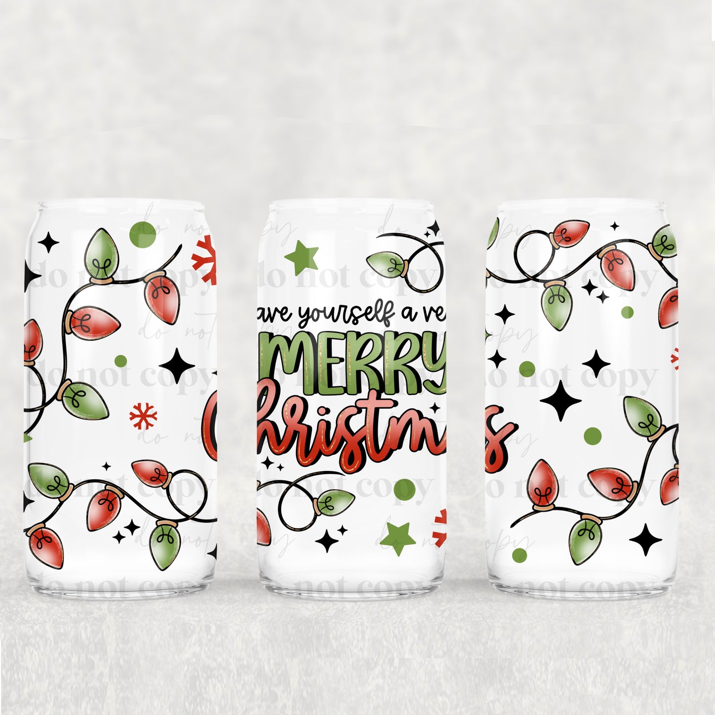 Merry Christmas Lights 16oz Tumbler