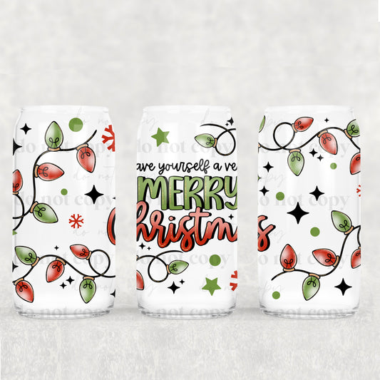 Merry Christmas Lights 16oz Tumbler