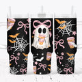Pink Bow Coffee Ghostie 40 oz Tumbler