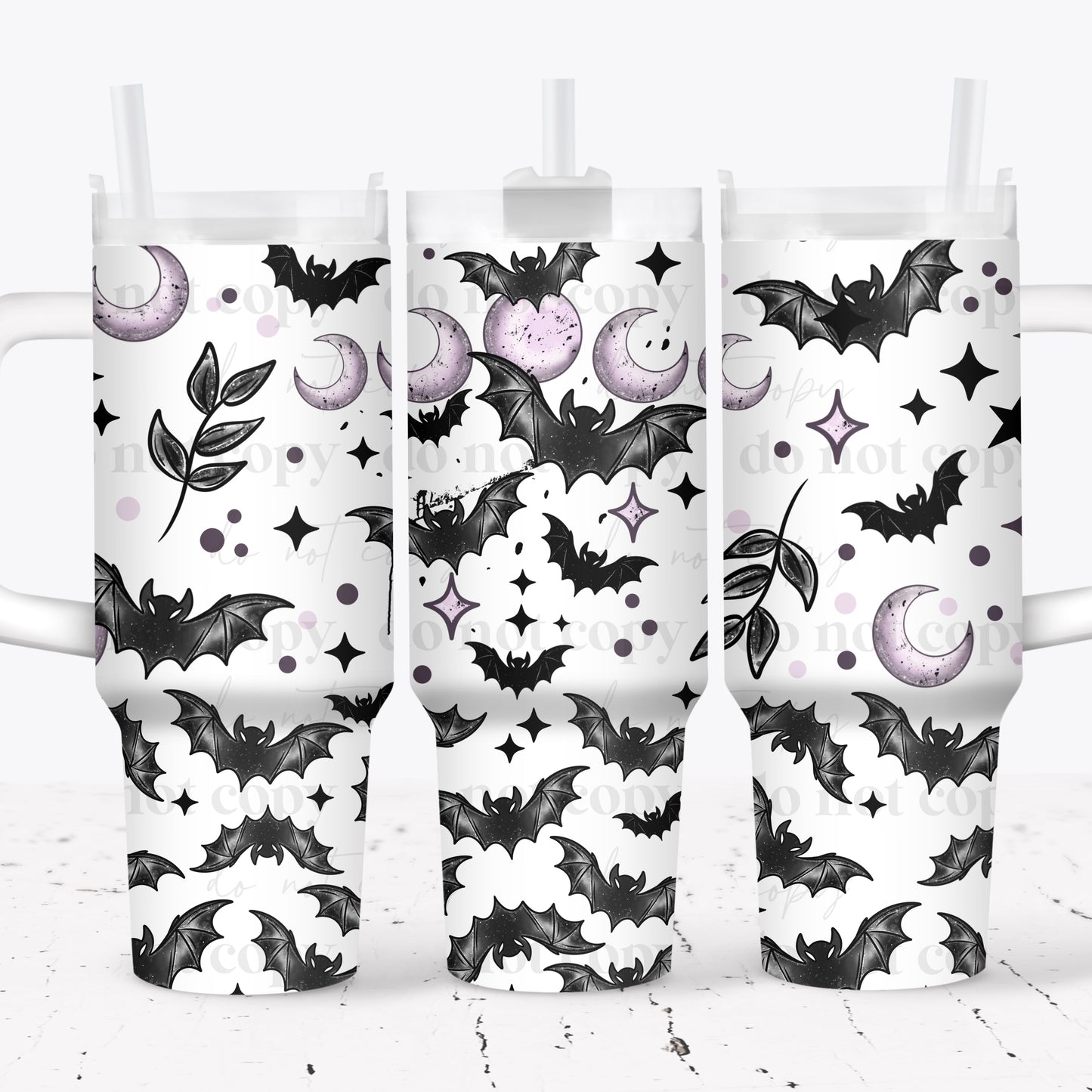 Bats & Moons 40 oz Tumbler