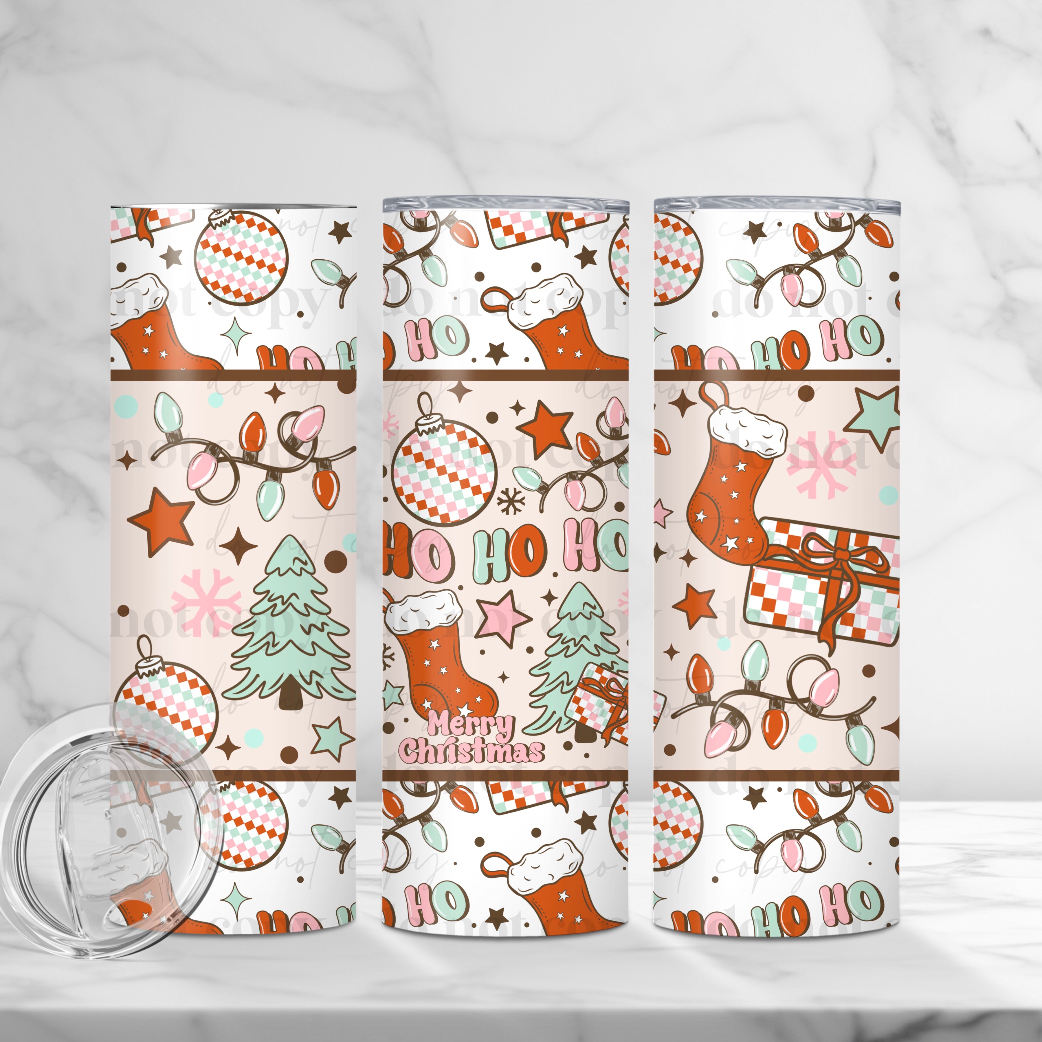 Ho Ho Ho Skinny Tumbler