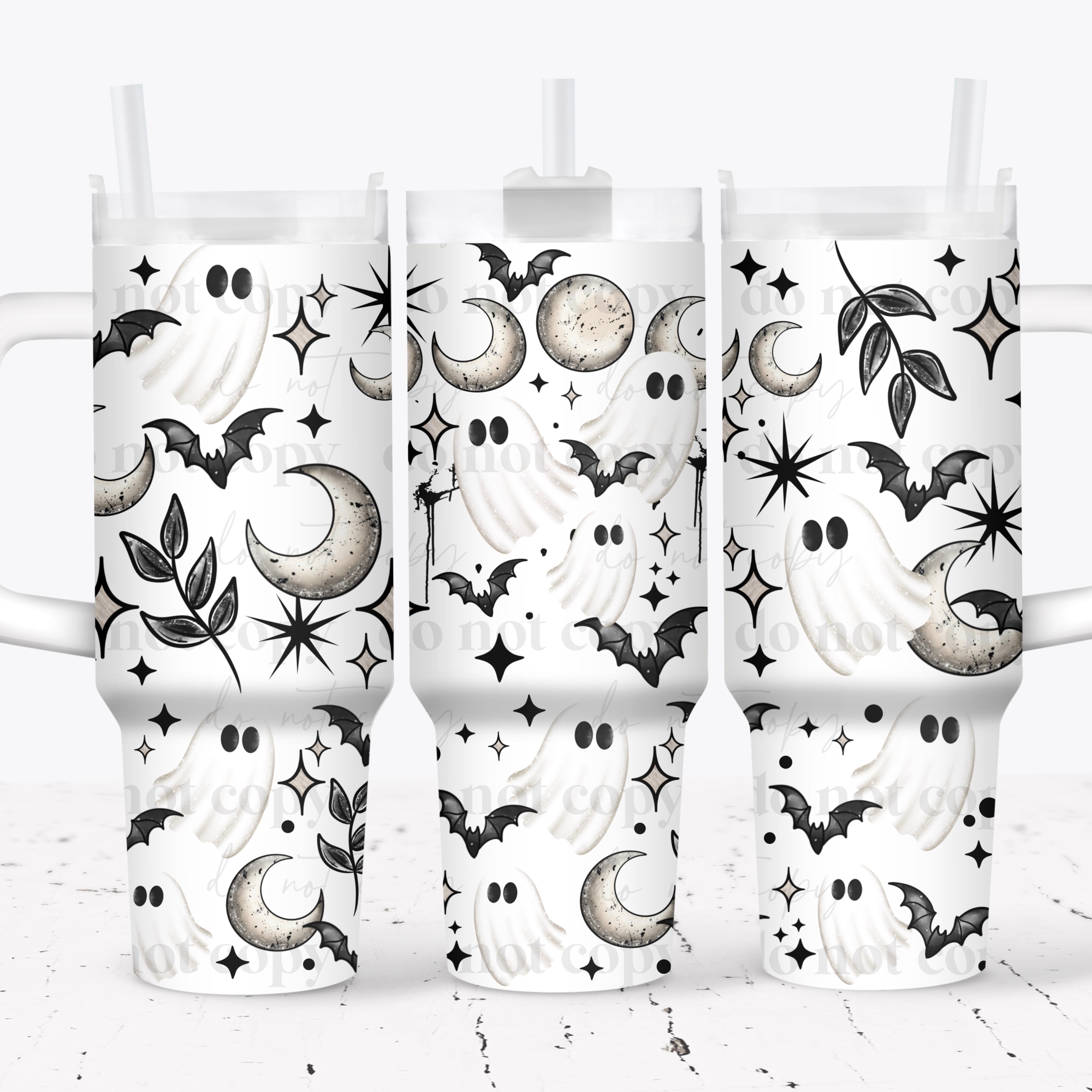 Ghost & Moons 40 oz Tumbler