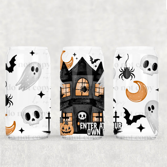 Haunted House 16oz Tumbler