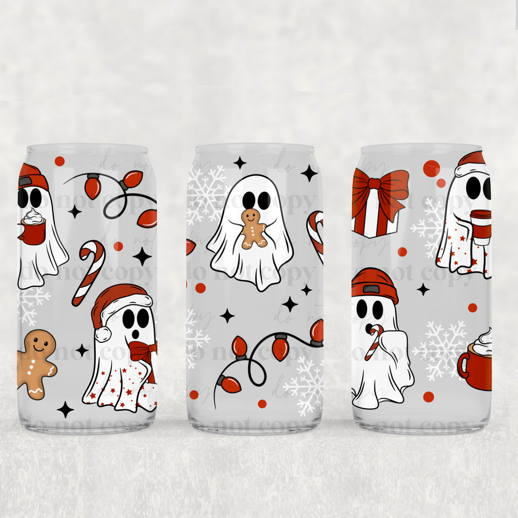 Christmas Peppermint Ghostie (UVDTF) 16oz Tumbler