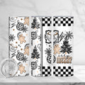 Very Merry Checker Skinny Tumbler