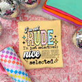 I’m Not Rude Hoodie (Black)