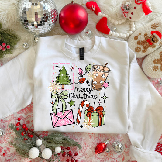 Merry Christmas Collage Short Sleeve T-Shirt