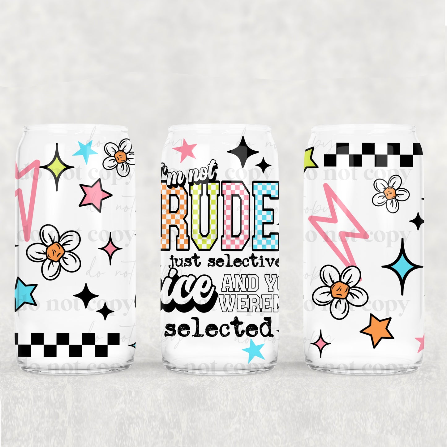 I’m Not Rude 16oz Tumbler