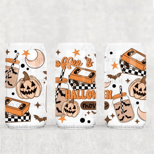 Coffee & Halloween Movies 16oz Tumbler