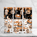 Coffee & Halloween Movies Skinny Tumbler