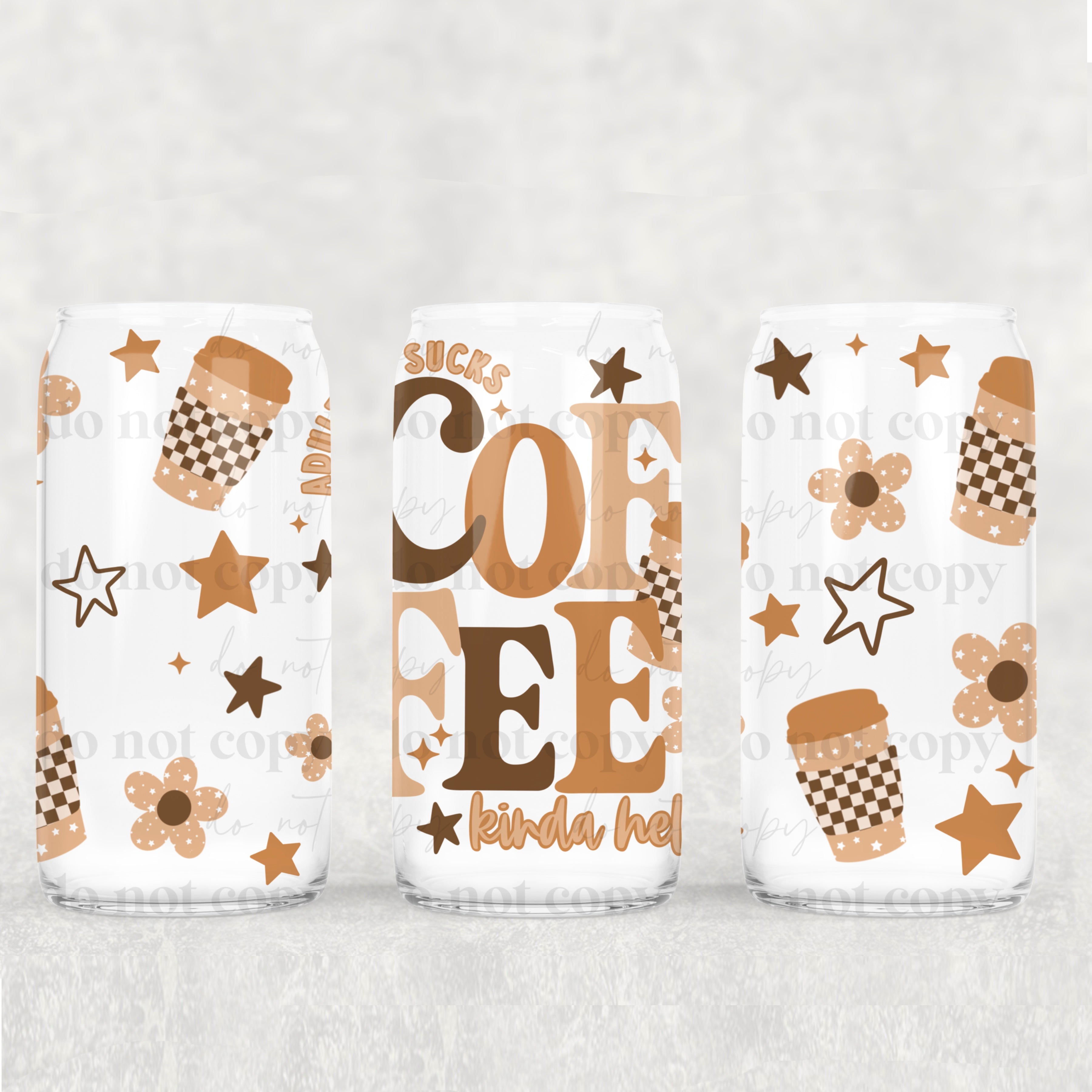 Coffee Kinda Helps 16oz Tumbler