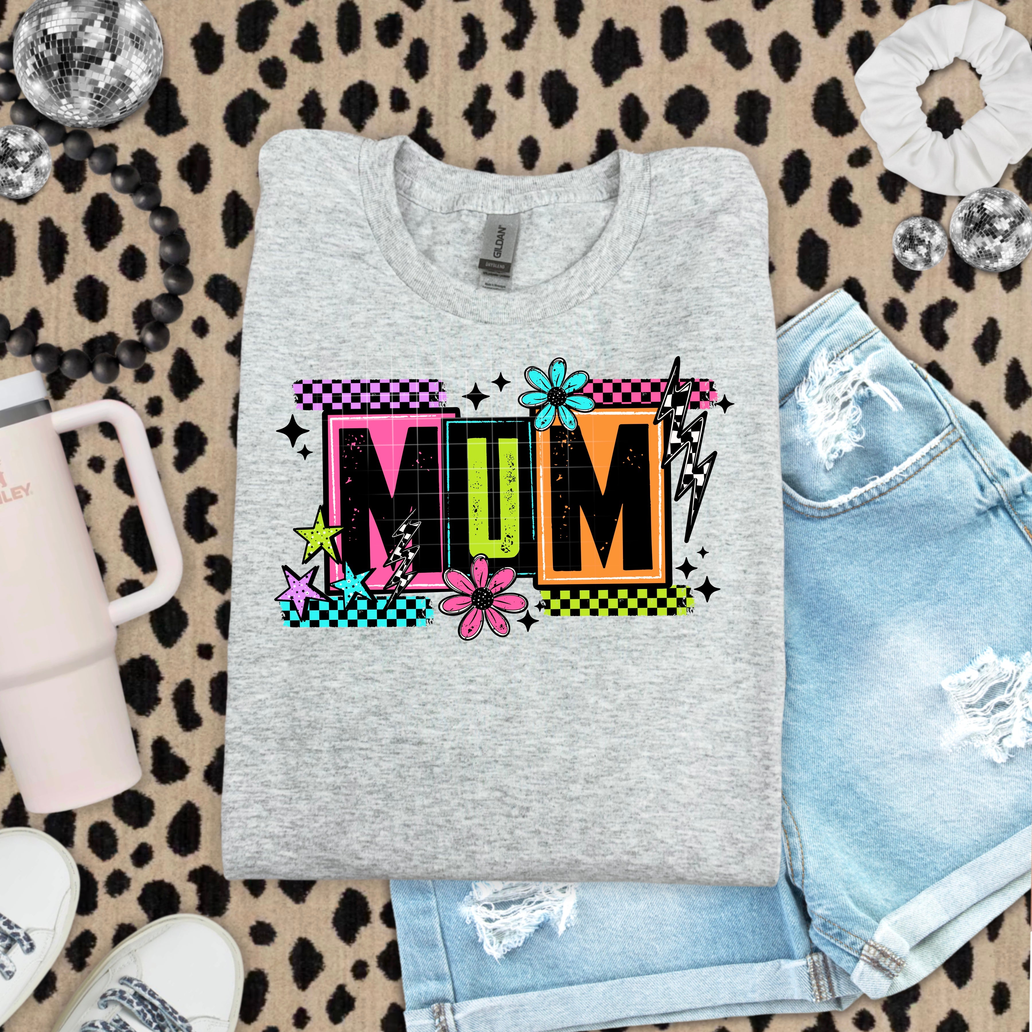 MUM Rainbow Hoodie (Black)