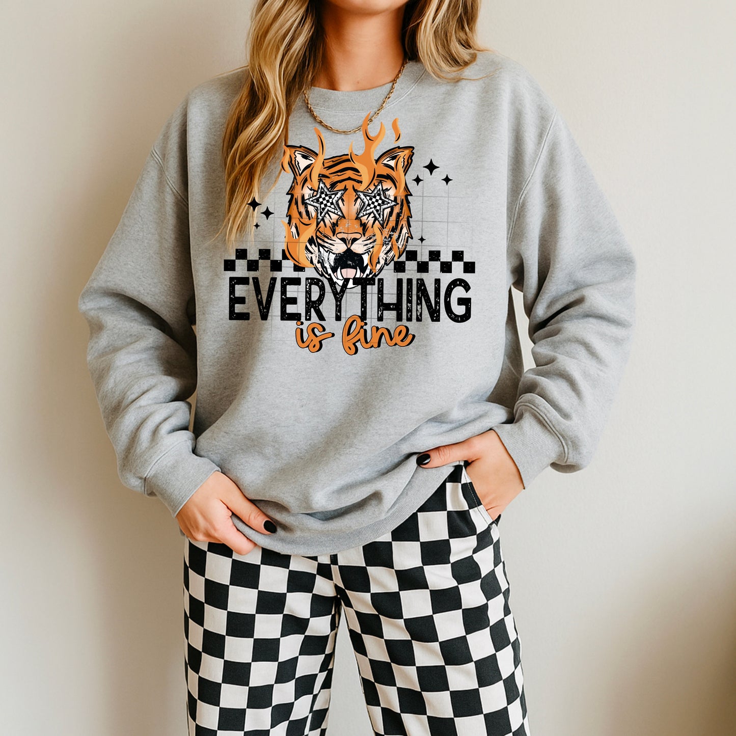 Everything Is Fine Tiger (Black)