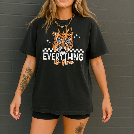 Everything Is Fine Tiger (White)