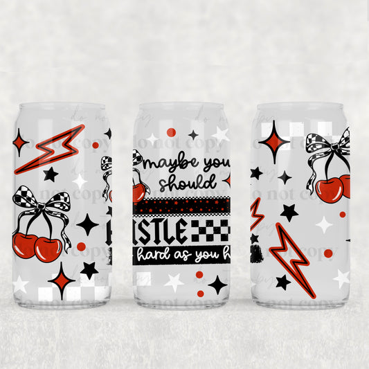 Hustle as Hard as You Hate 16oz Tumbler