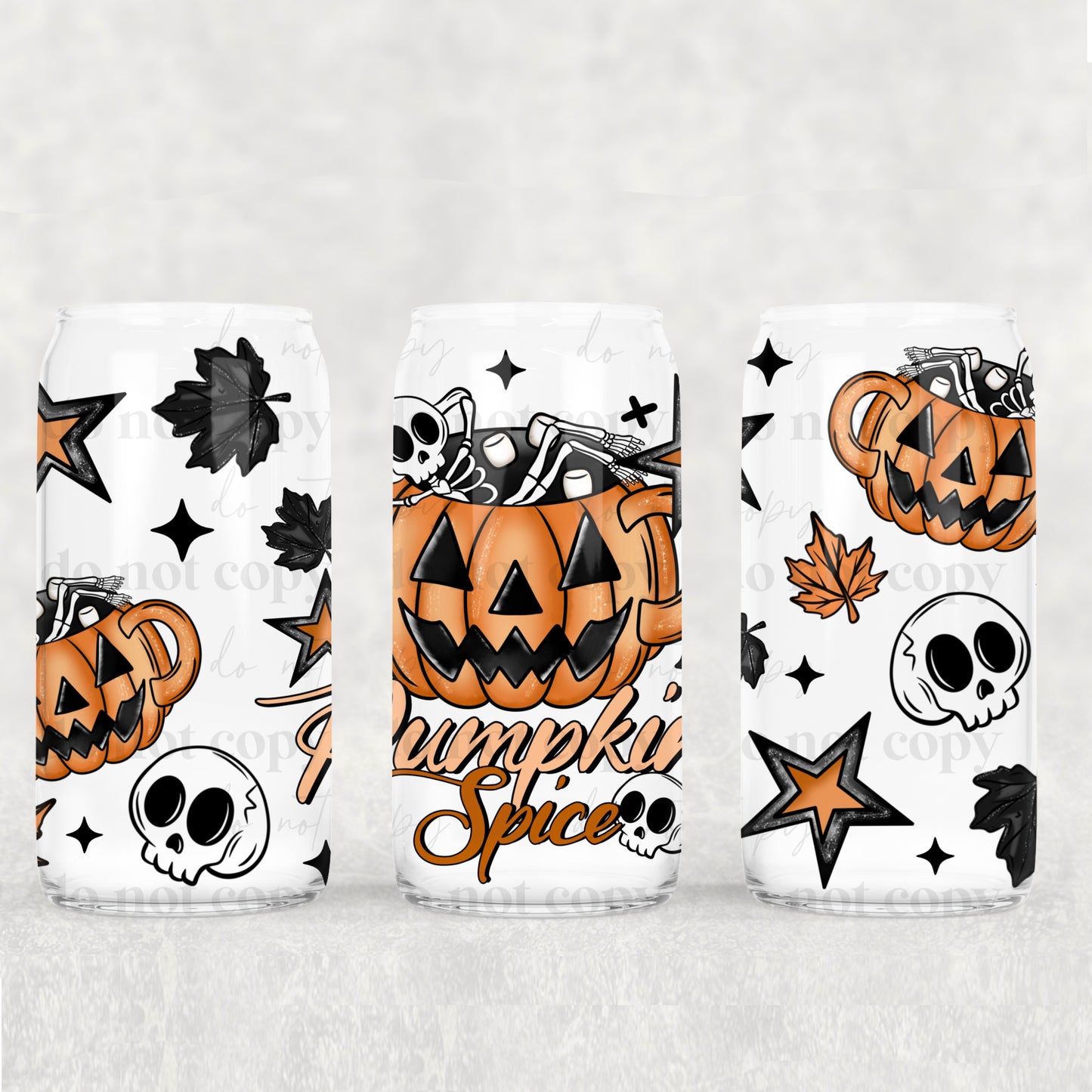 Pumpkin Spice Skellie 16oz Tumbler