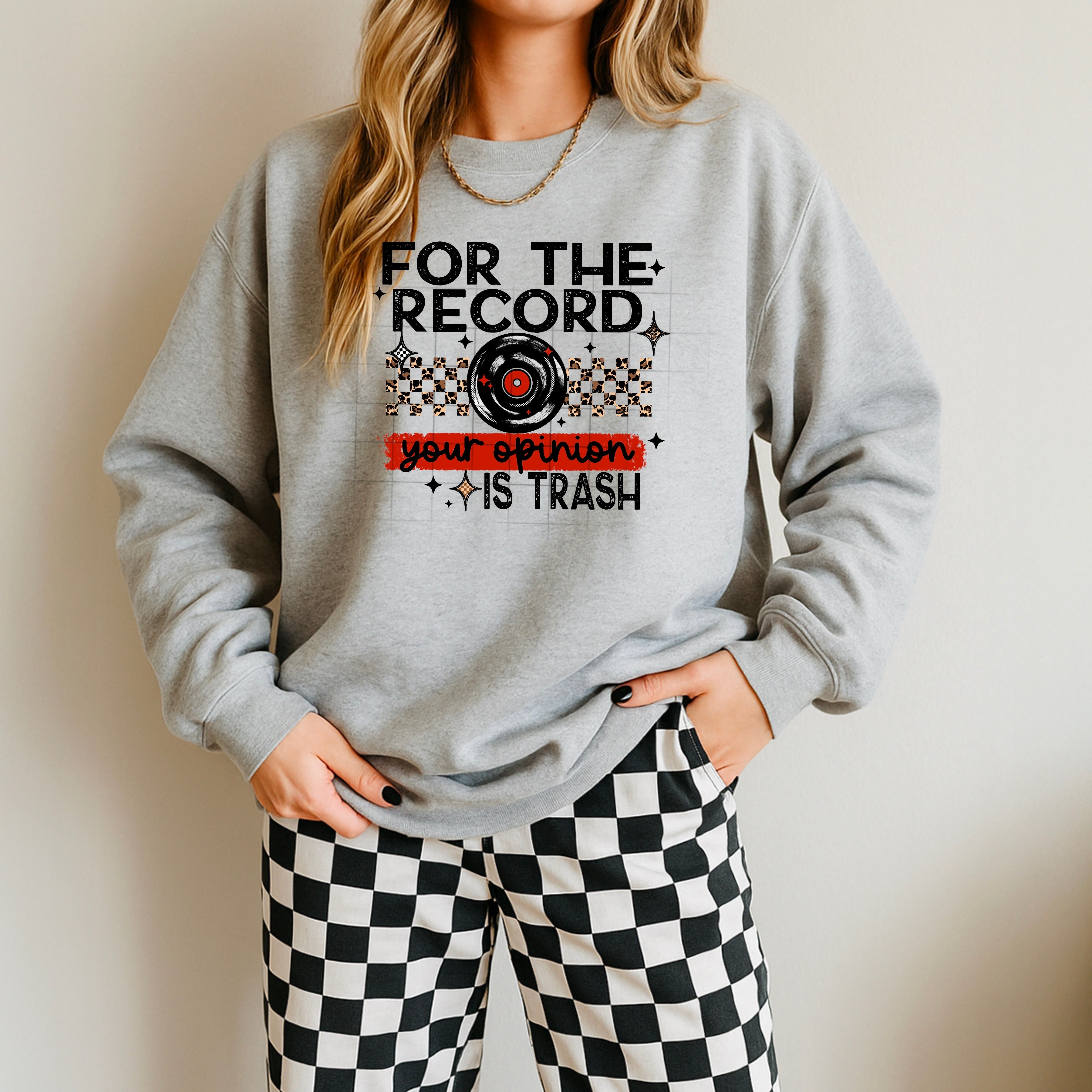 For The Record, Your Opinion is Trash (Black)