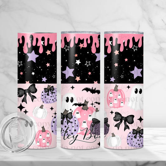 Hey Boo Skinny Tumbler