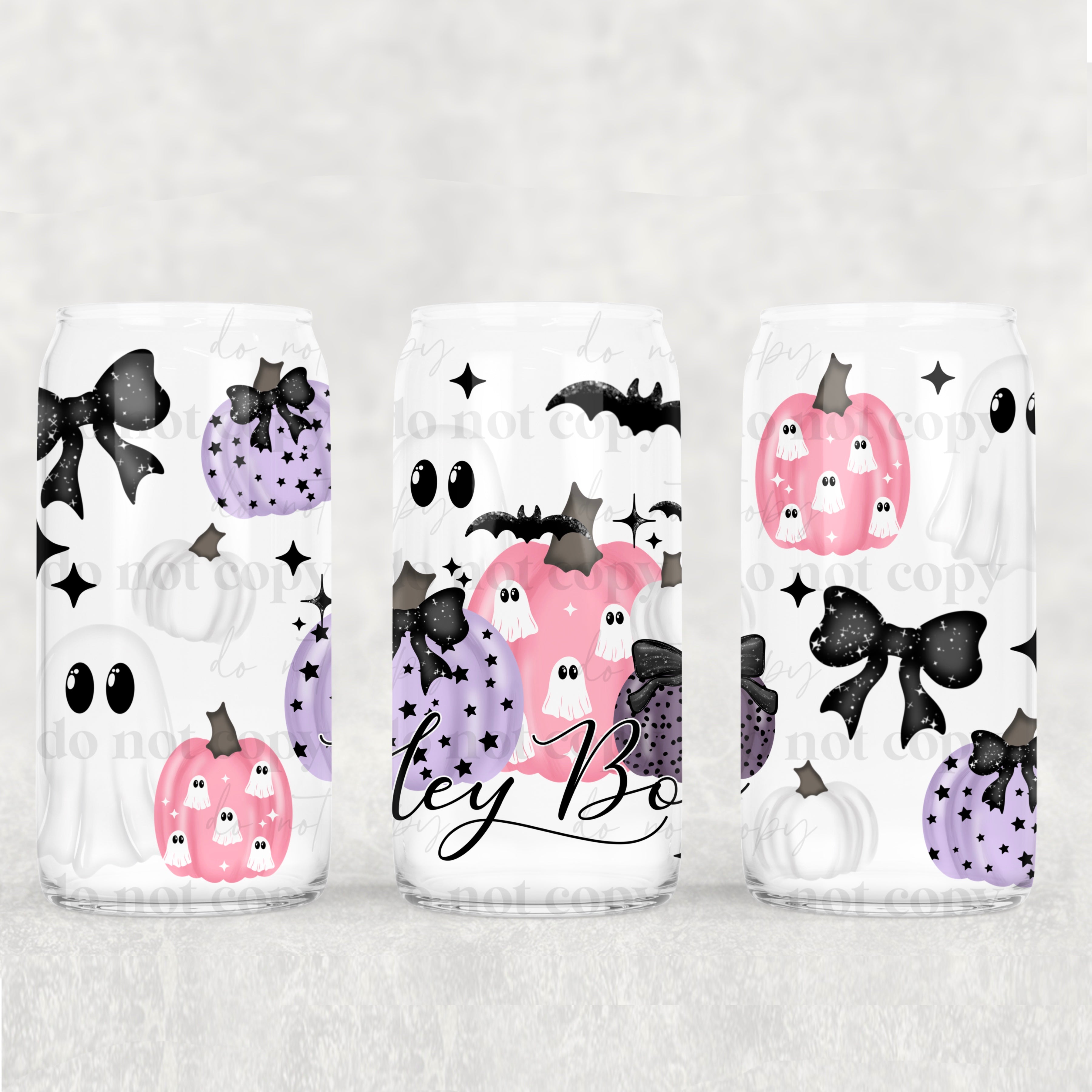 Hey Boo w. Spooky Pumpkins (UVDTF) 16oz Tumbler