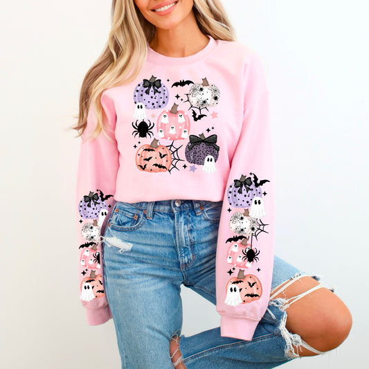 Spooky Pumpkins Collage Shirt, Crewneck, Hoodie