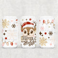 Merry & Bright Reindeer 16oz Tumbler