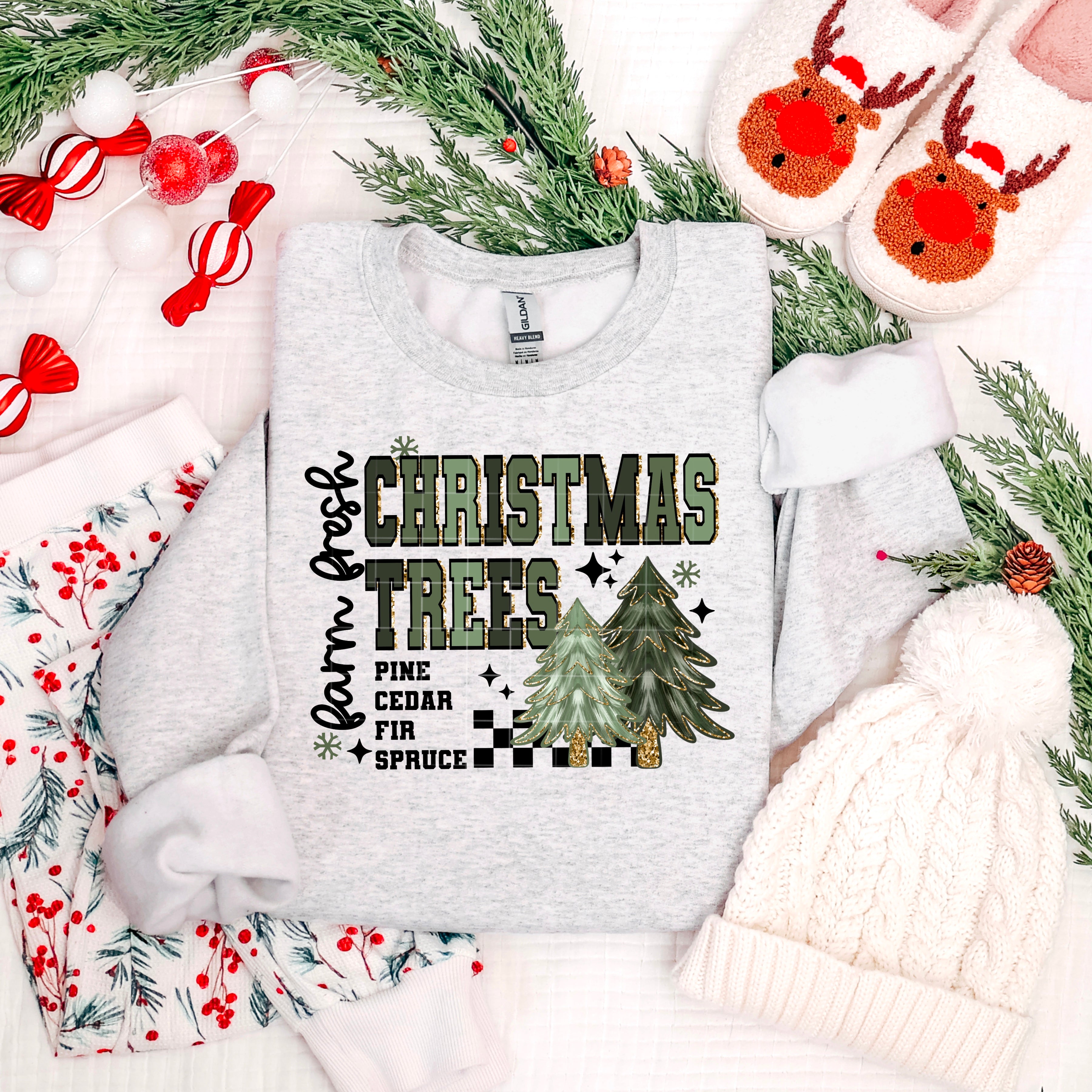 Farm Fresh Christmas Trees (Black)