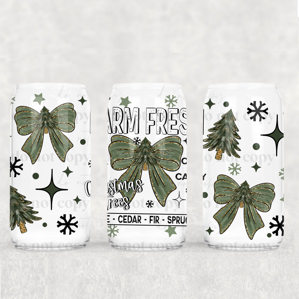 Farm Fresh Trees & Bows 16oz Tumbler