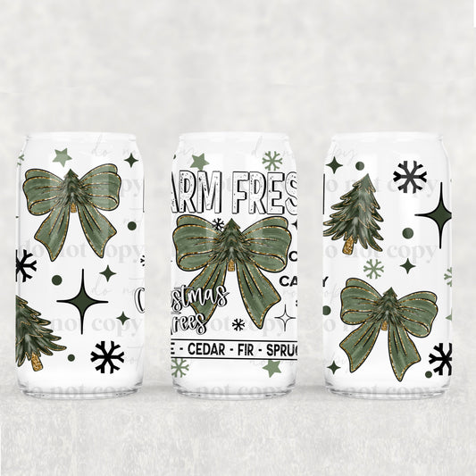 Farm Fresh Trees & Bows 16oz Tumbler