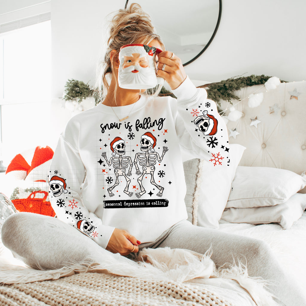 Snow is Falling Skellies (Black)