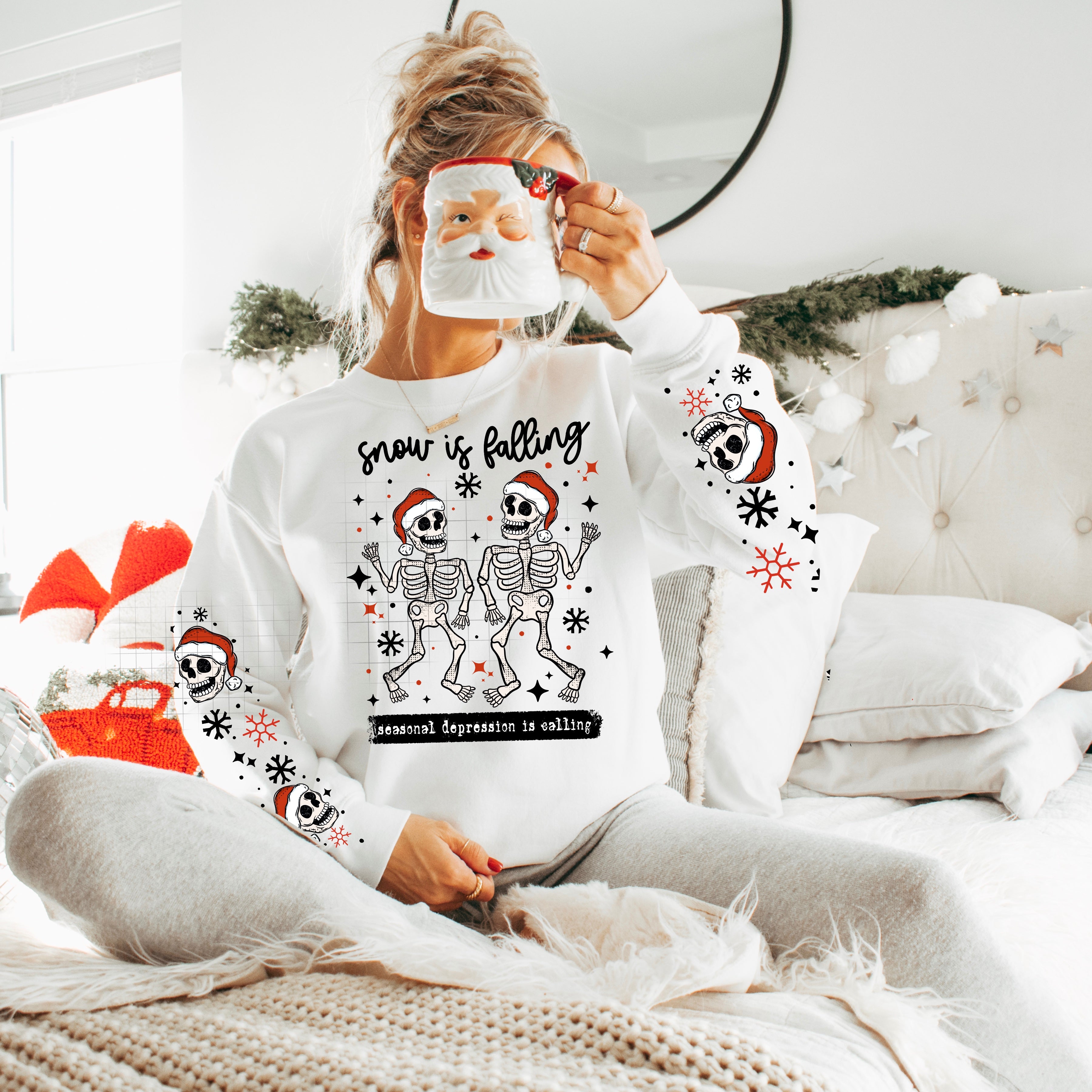 Snow is Falling Skellies (Black)