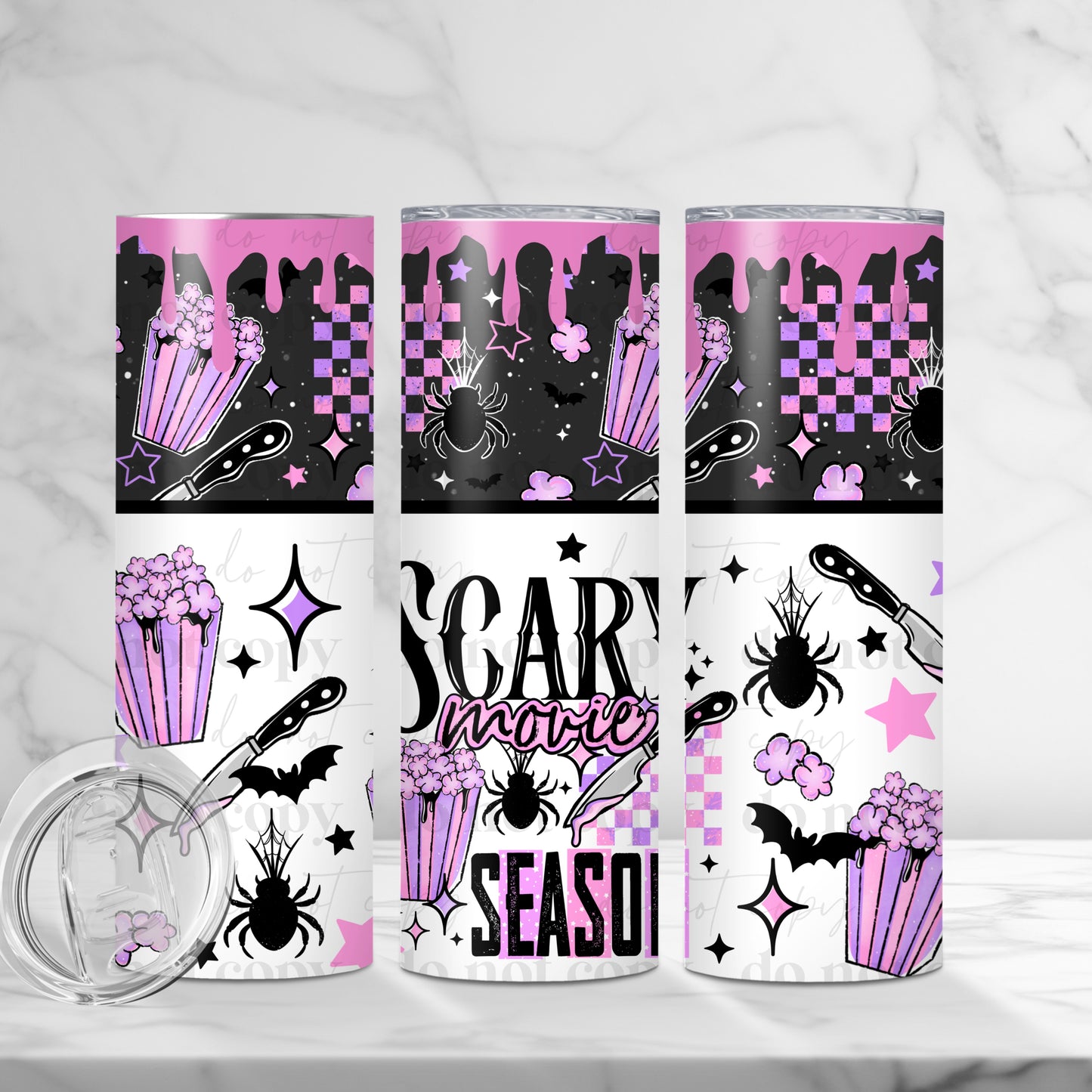 Scary Movie Season Skinny Tumbler