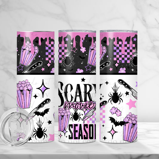 Scary Movie Season Skinny Tumbler