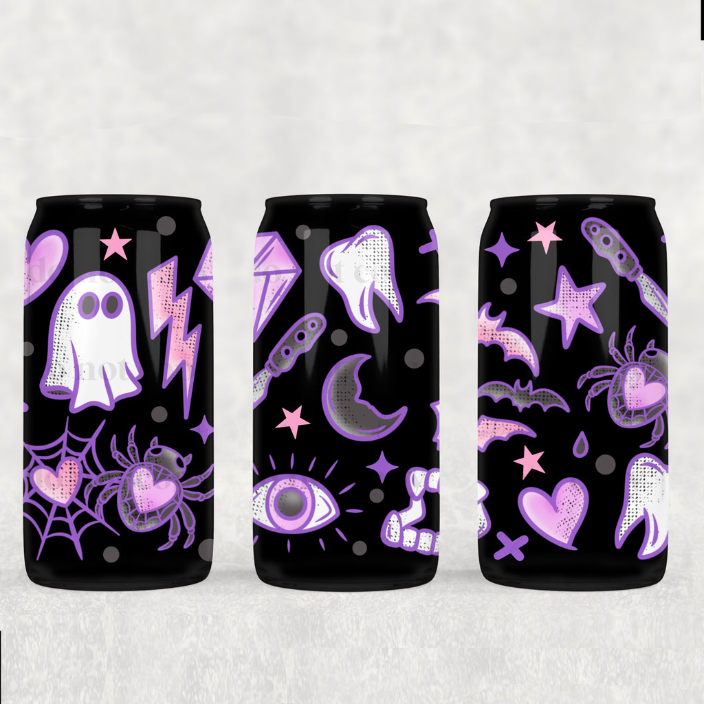 Spooky Tattoos 16oz Tumbler (UVDTF ONLY)