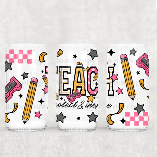 Teach, Protect, & Inspire 16oz Tumbler