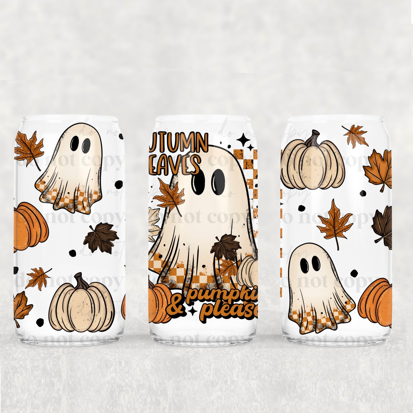 Autumn Leaves & Pumpkins Please 16oz Tumbler