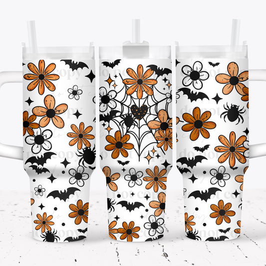 Spiderweb Floral 40 oz Tumbler