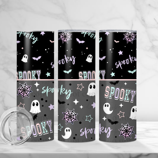 Pastel Spooky Skinny Tumbler