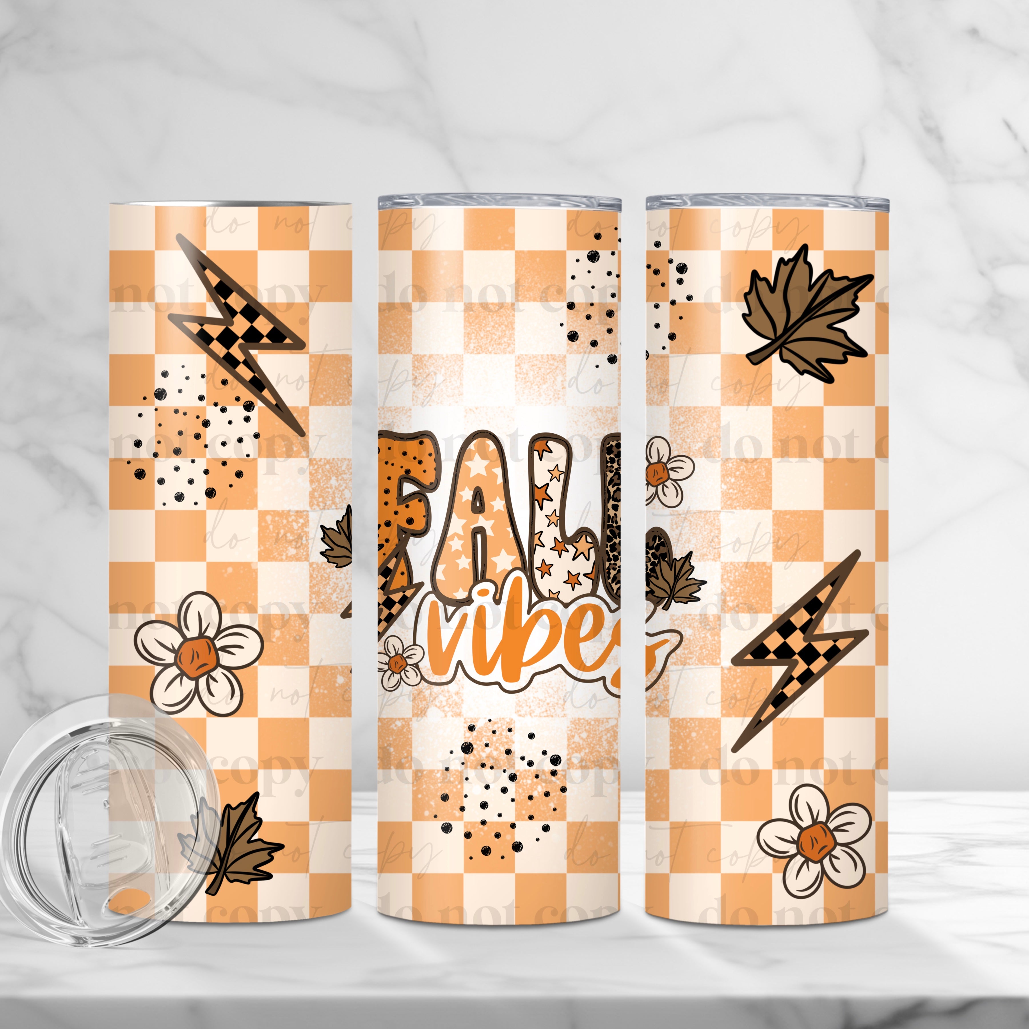 Fall Vibes Skinny Tumbler