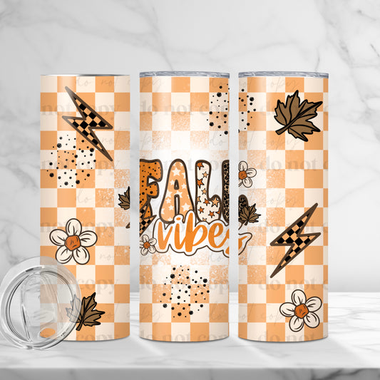 Fall Vibes Skinny Tumbler