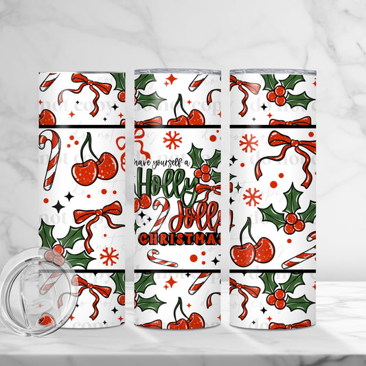 Holy Jolly Christmas Skinny Tumbler