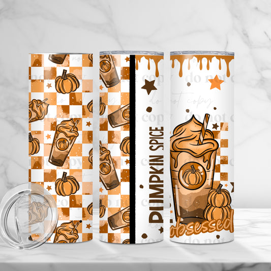 Pumpkin Spice Obsessed Skinny Tumbler