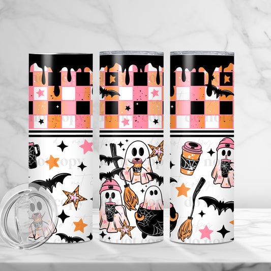 Spooky Ghost Skinny Tumbler