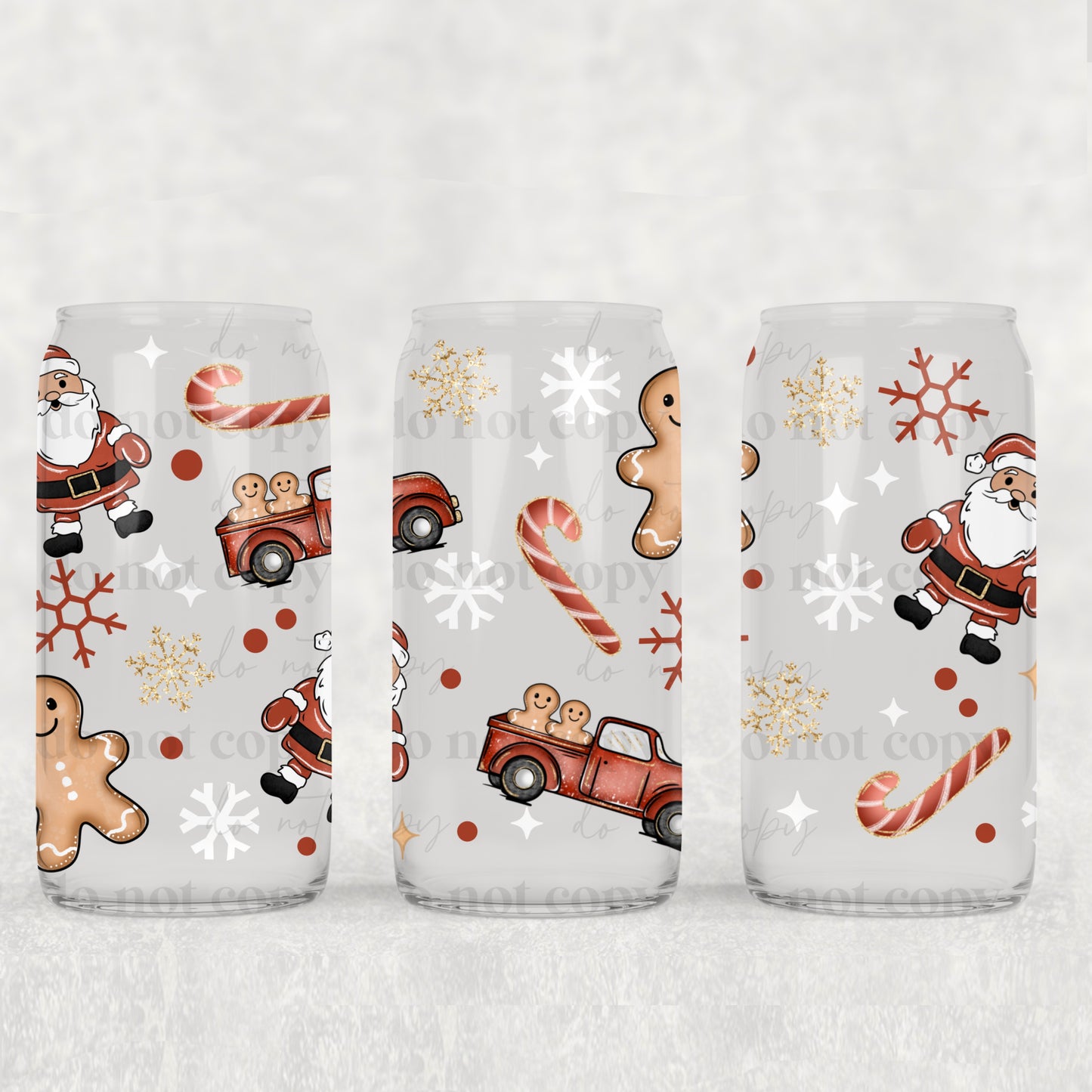 Santa (Light) (UVDTF ONLY) 16oz Tumbler