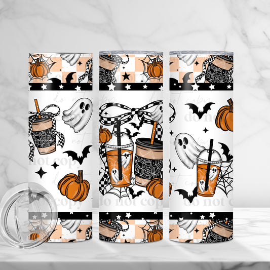 Halloween Coffee Skinny Tumbler